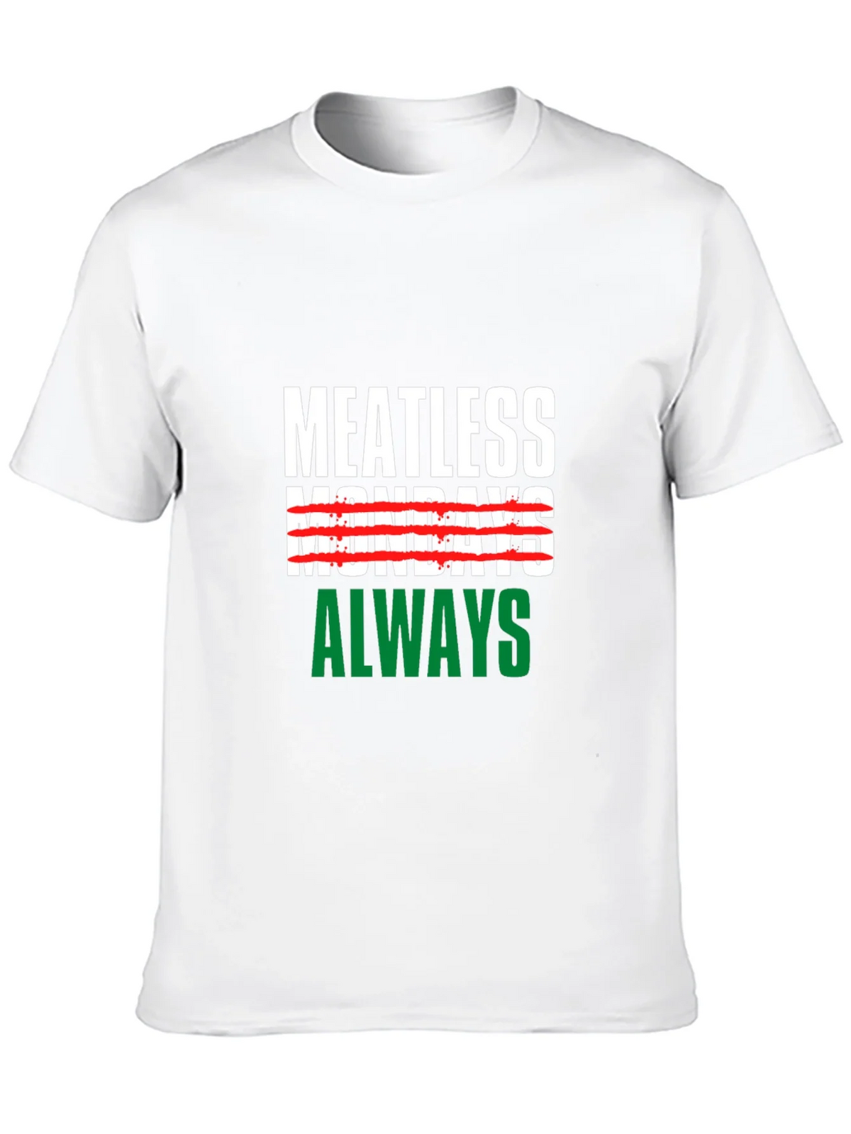 Meatless Mondays Always Black T-Shirt product image 9