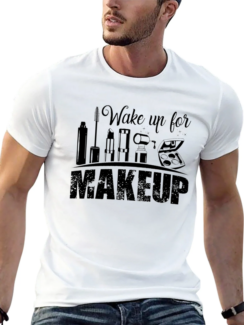 Wake Up for Makeup Graphic T-Shirt - Unisex Style product image 11
