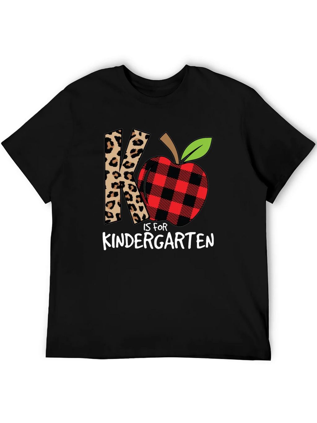 Kindergarten Teacher Leopard Apple T-Shirt product image 5