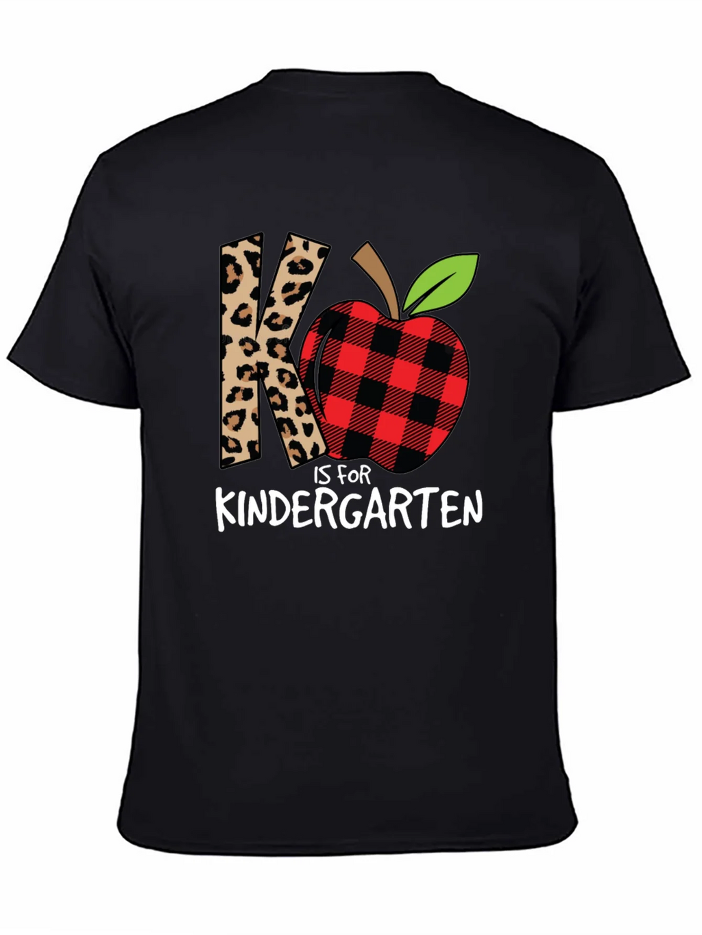 Kindergarten Teacher Leopard Apple T-Shirt product image 4