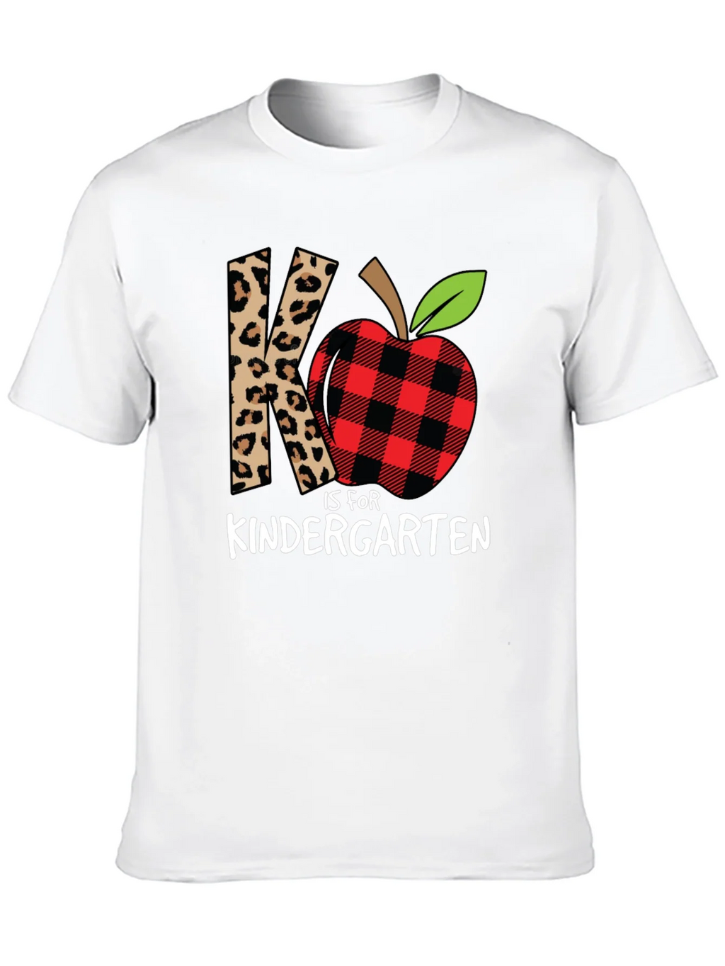 Kindergarten Teacher Leopard Apple T-Shirt product image 9