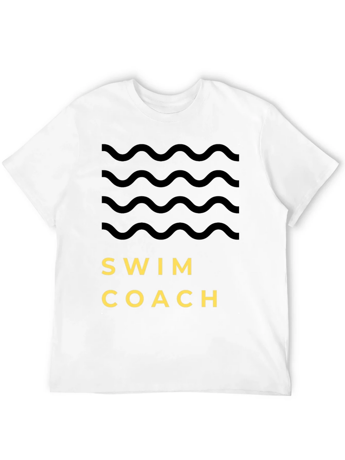 Swim Coach T-Shirt Wavy Graphic Tee product image 2
