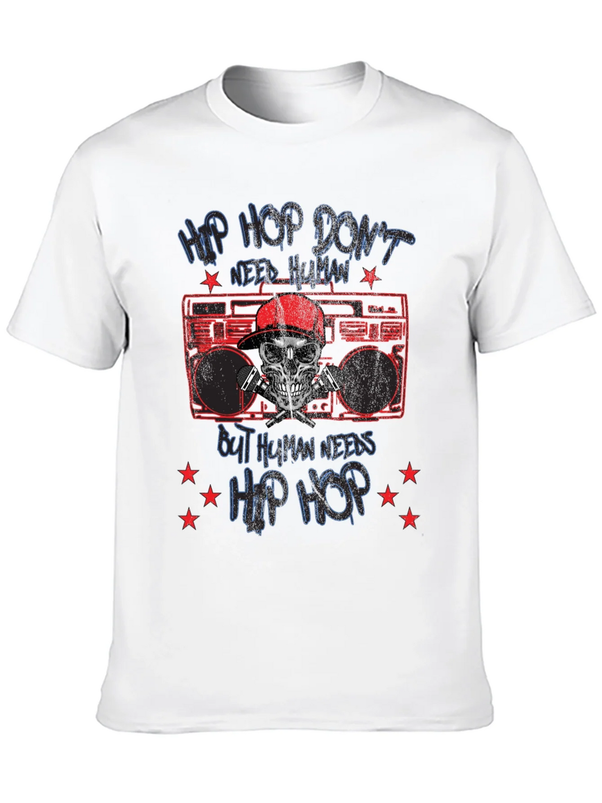 Hip Hop Skull Graphic Tee - Black product image 9