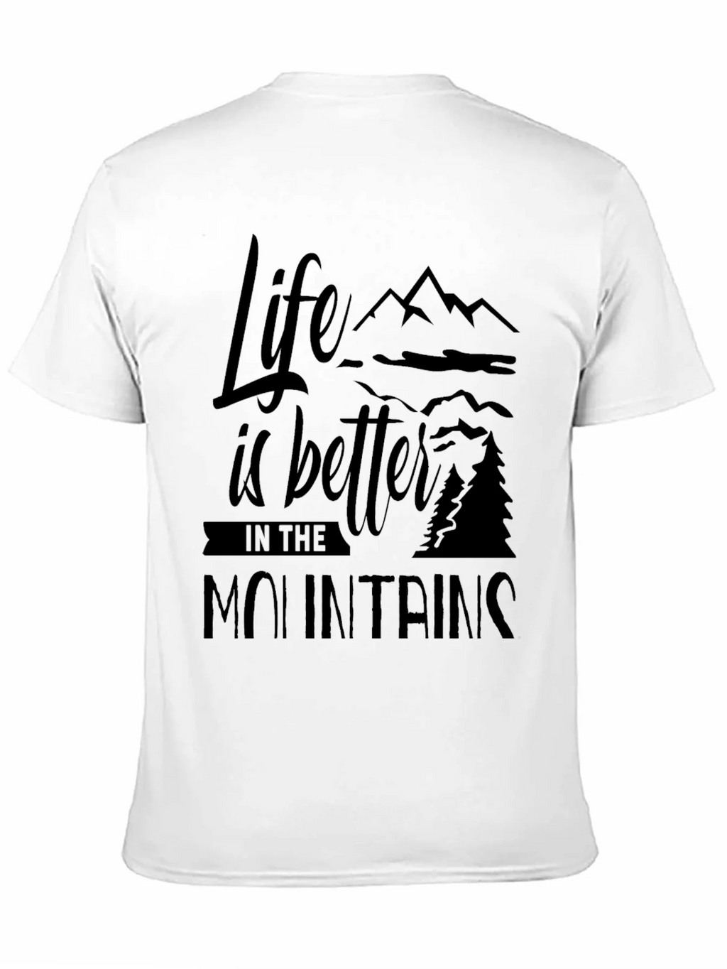 Life is Better in the Mountains Black T-Shirt product image 6