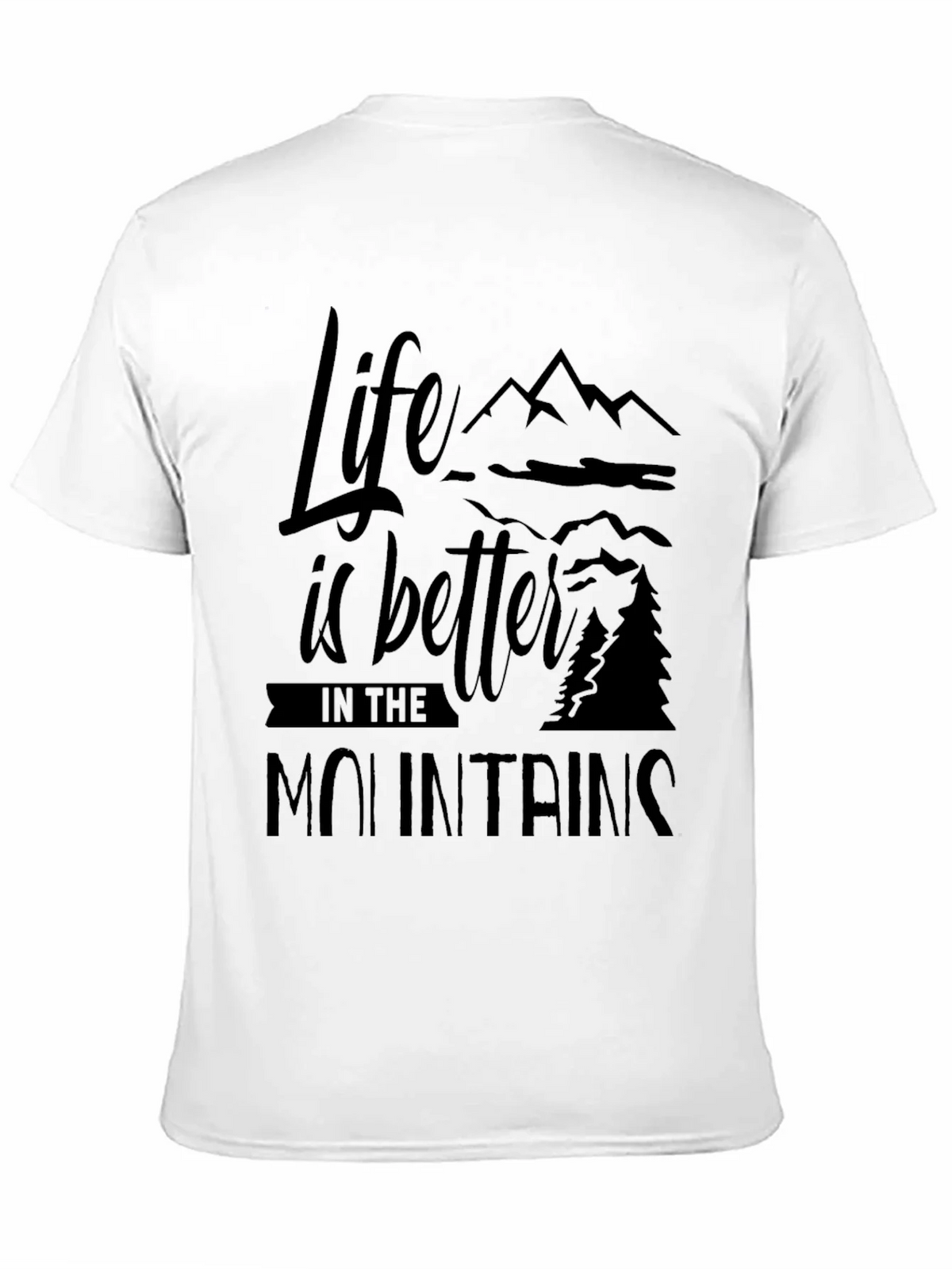 Life is Better in the Mountains Black T-Shirt product image 6