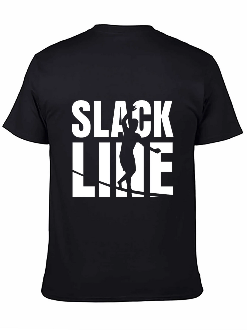 Slackline Graphic T-Shirt - Black Cotton Blend Tee product image 4