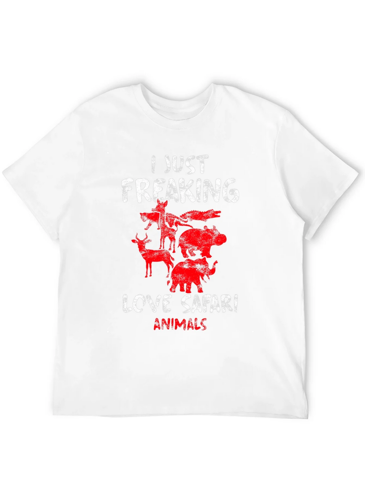 Safari Animal T-Shirt - I Just Freaking Love Animals Tee product image 11