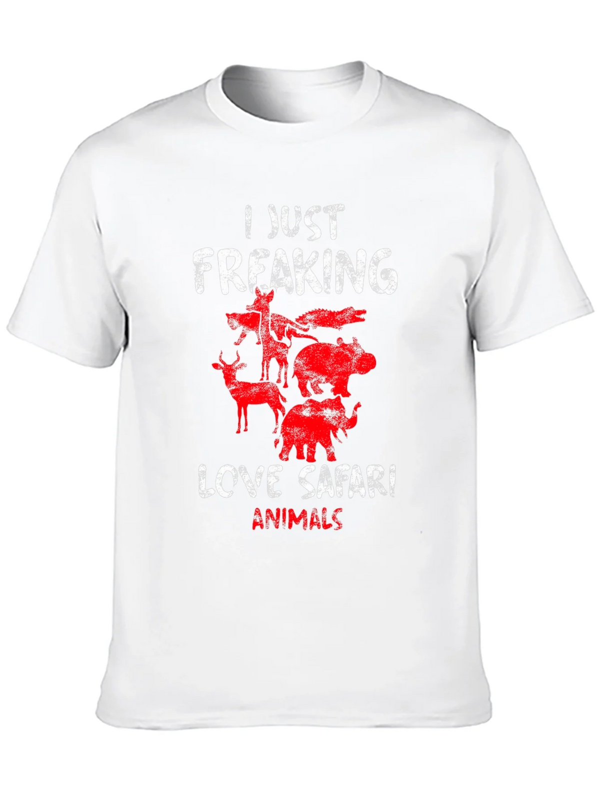 Safari Animal T-Shirt - I Just Freaking Love Animals Tee product image 9