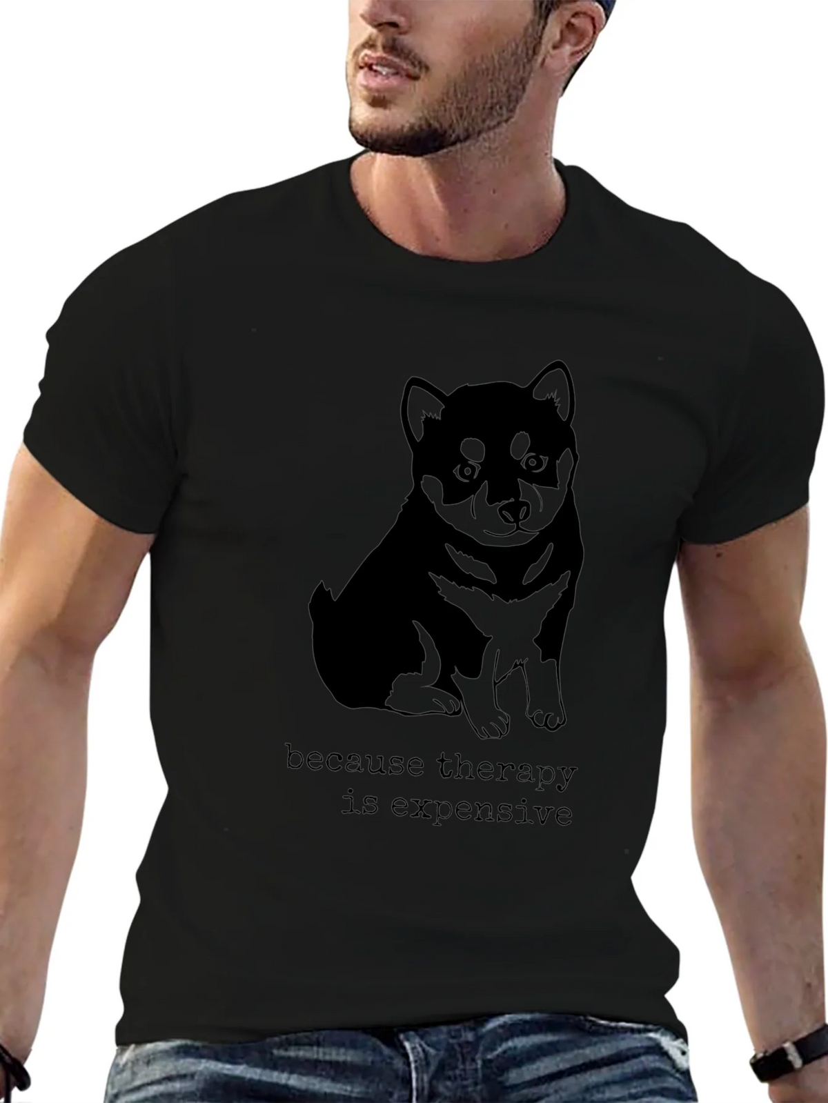 Therapy is Expensive T-Shirt - Shiba Inu product image 6