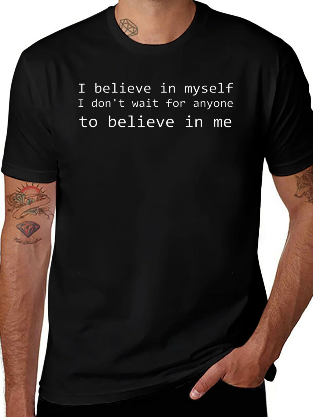 Believe In Myself Black T-Shirt product image 1