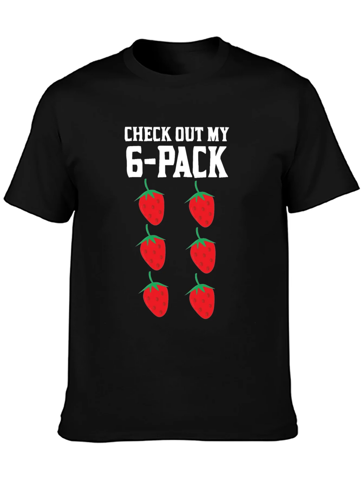 Funny Strawberry 6-Pack Graphic T-Shirt product image 3