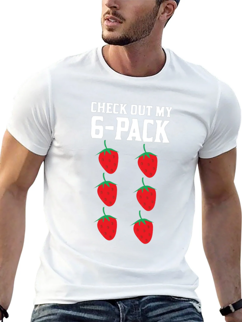 Funny Strawberry 6-Pack Graphic T-Shirt product image 12
