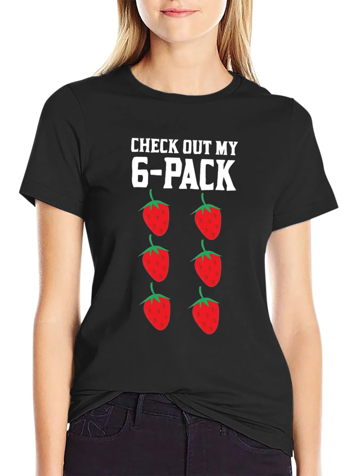 Funny Strawberry 6-Pack Graphic T-Shirt product image 2