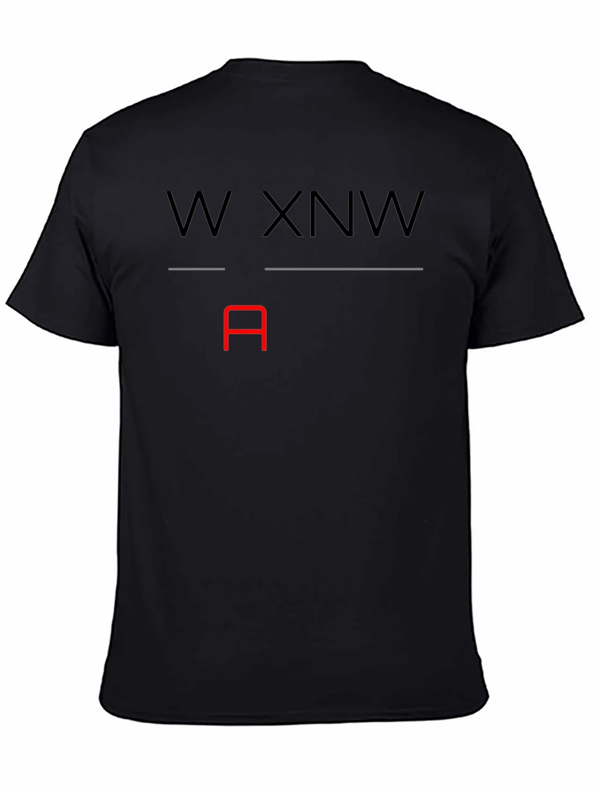 W XNW A Graphic T-Shirt - Black product image 4