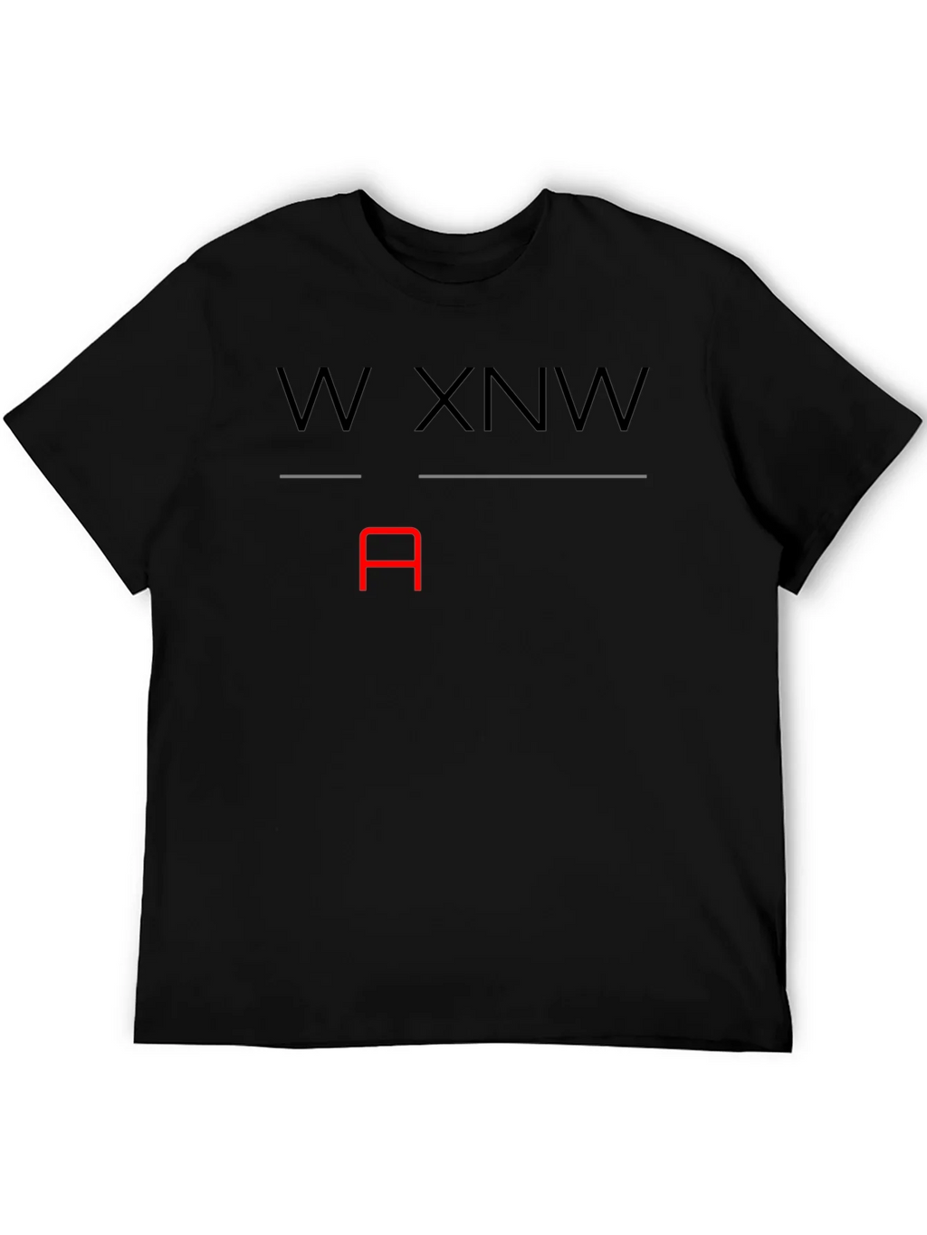 W XNW A Graphic T-Shirt - Black product image 5