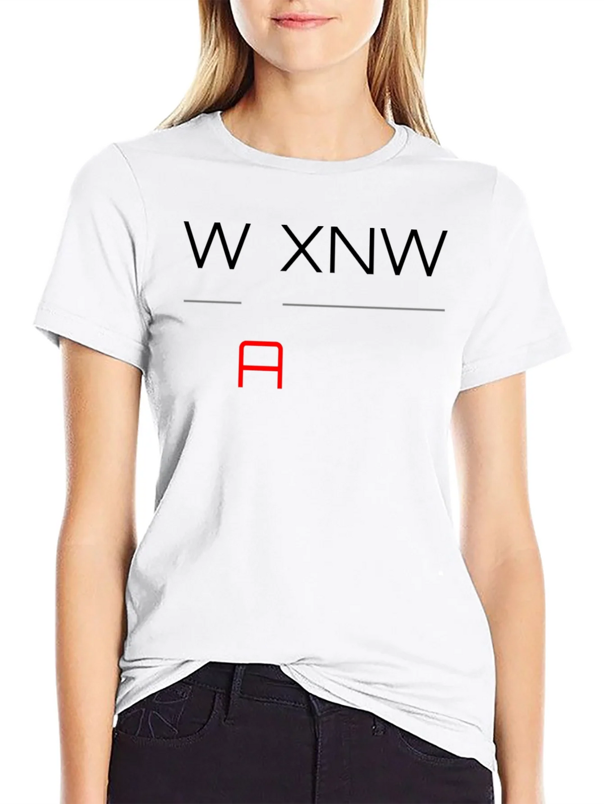 W XNW A Graphic T-Shirt - Black product image 8