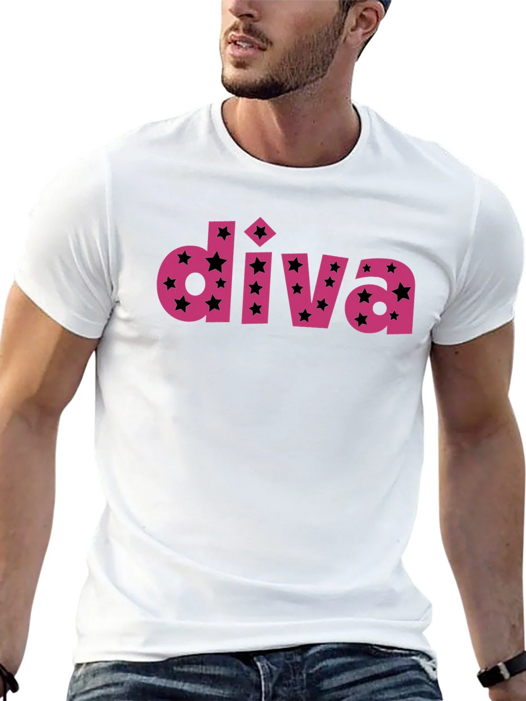 Diva Star Graphic Print Black Tee product image 12