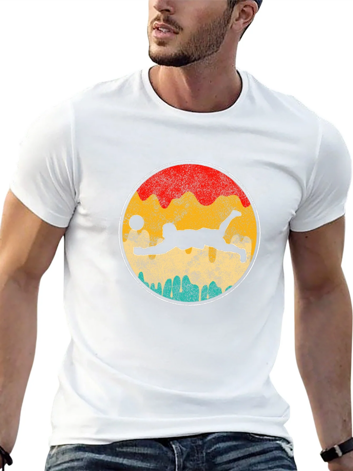 Volleyball Sunset Graphic T-Shirt product image 12