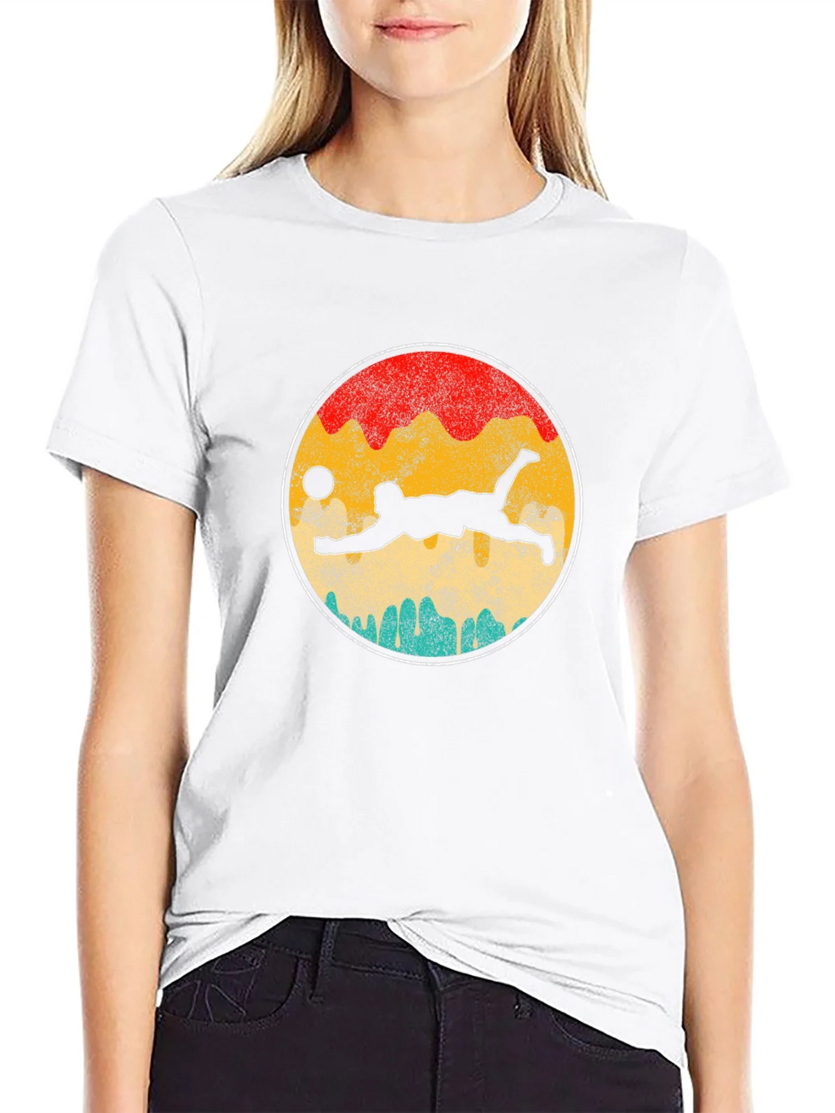 Volleyball Sunset Graphic T-Shirt product image 8