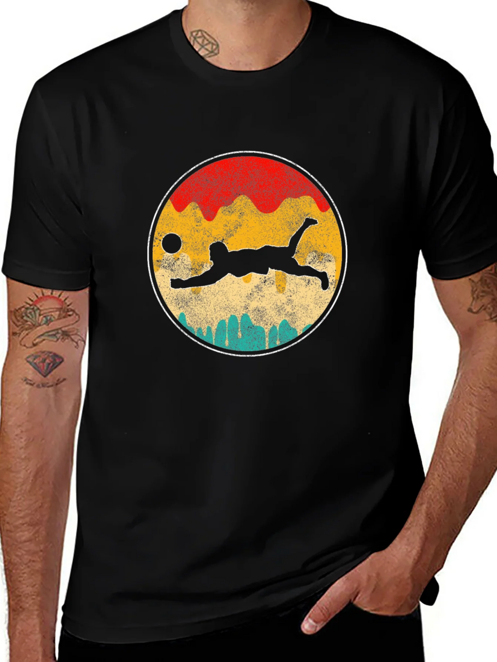 Volleyball Sunset Graphic T-Shirt product image 1