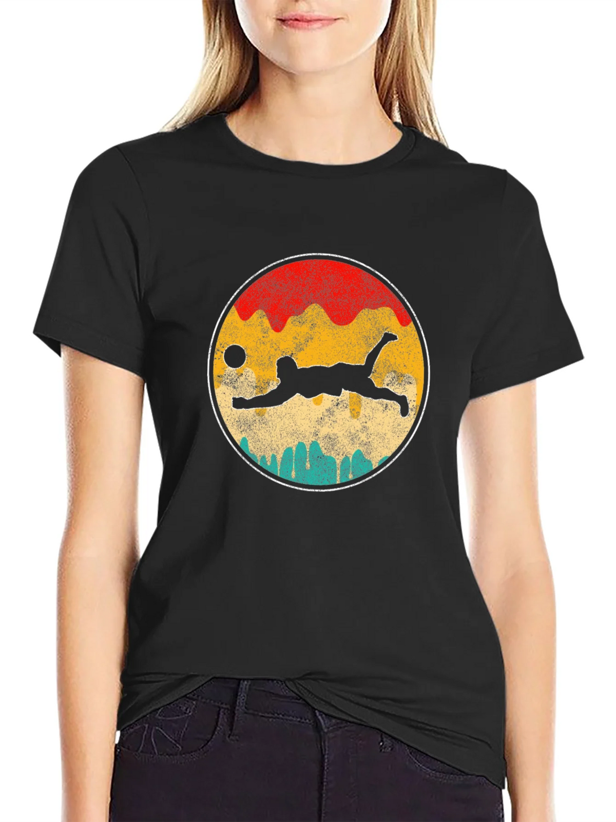 Volleyball Sunset Graphic T-Shirt product image 2