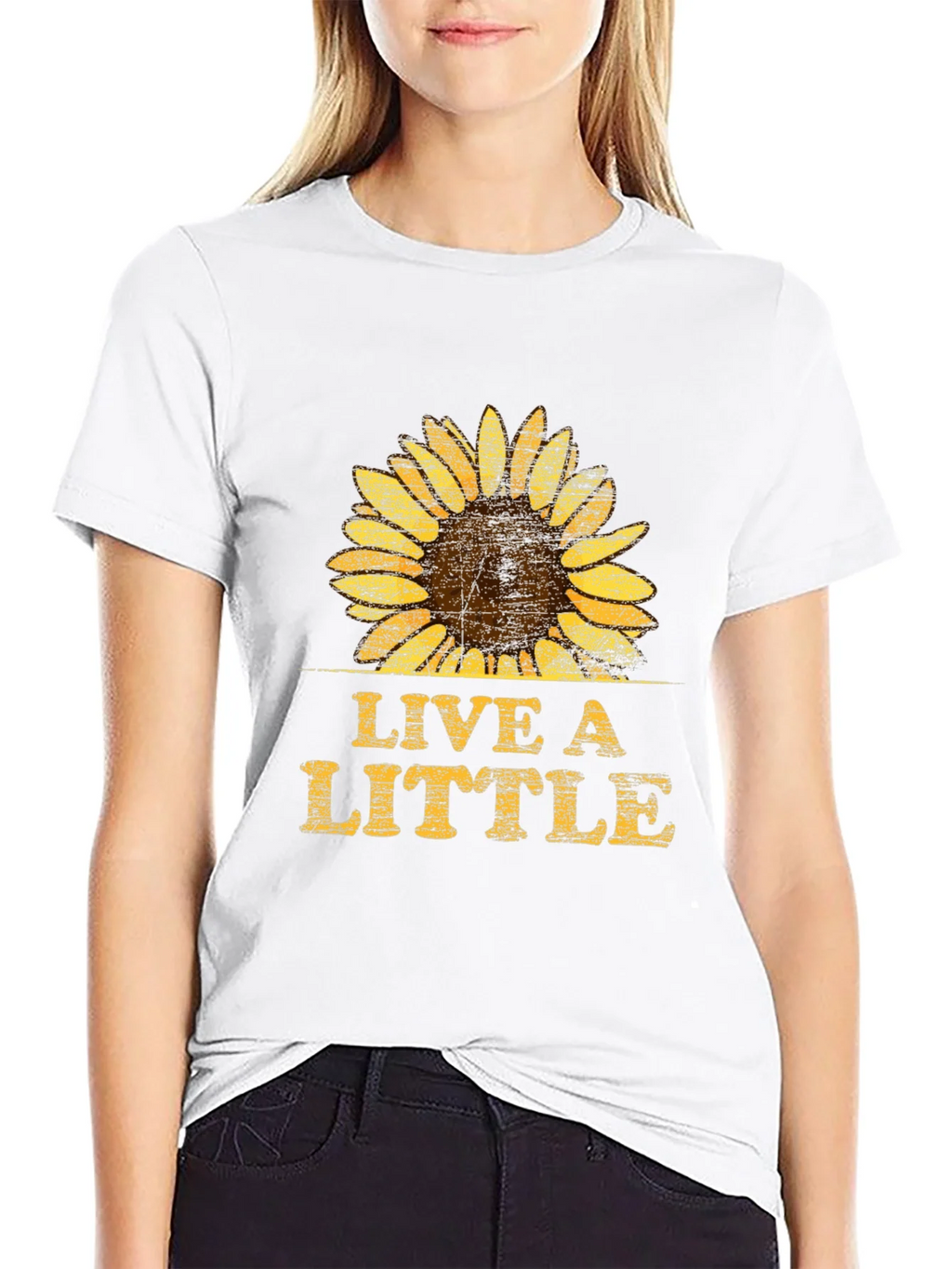 Live A Little Sunflower Graphic T-Shirt - Unisex product image 8