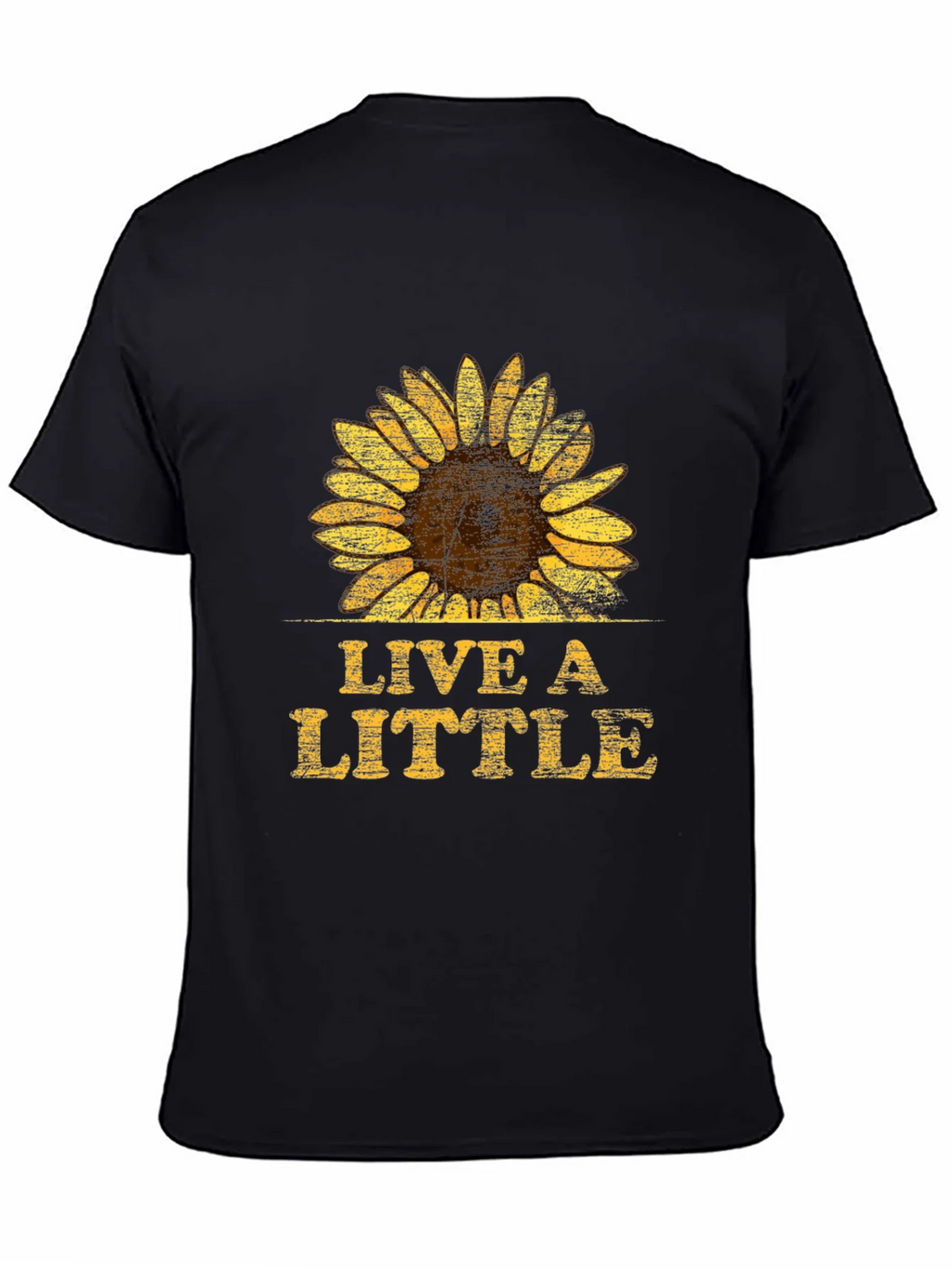 Live A Little Sunflower Graphic T-Shirt - Unisex product image 4