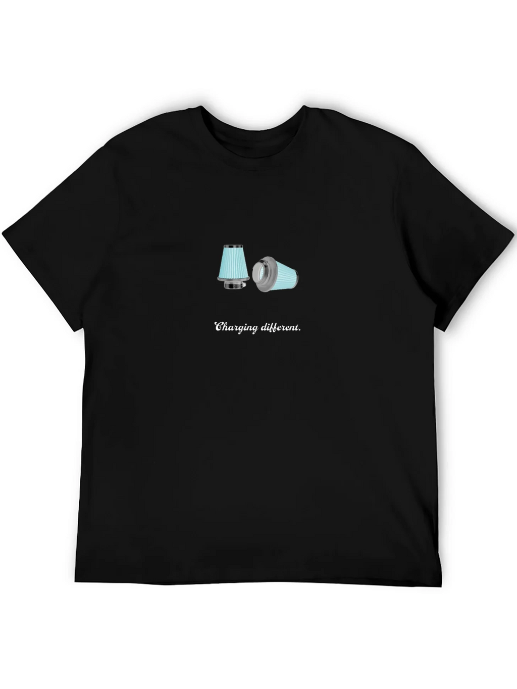Charging Different T-Shirt - Black Cotton Tee product image 5