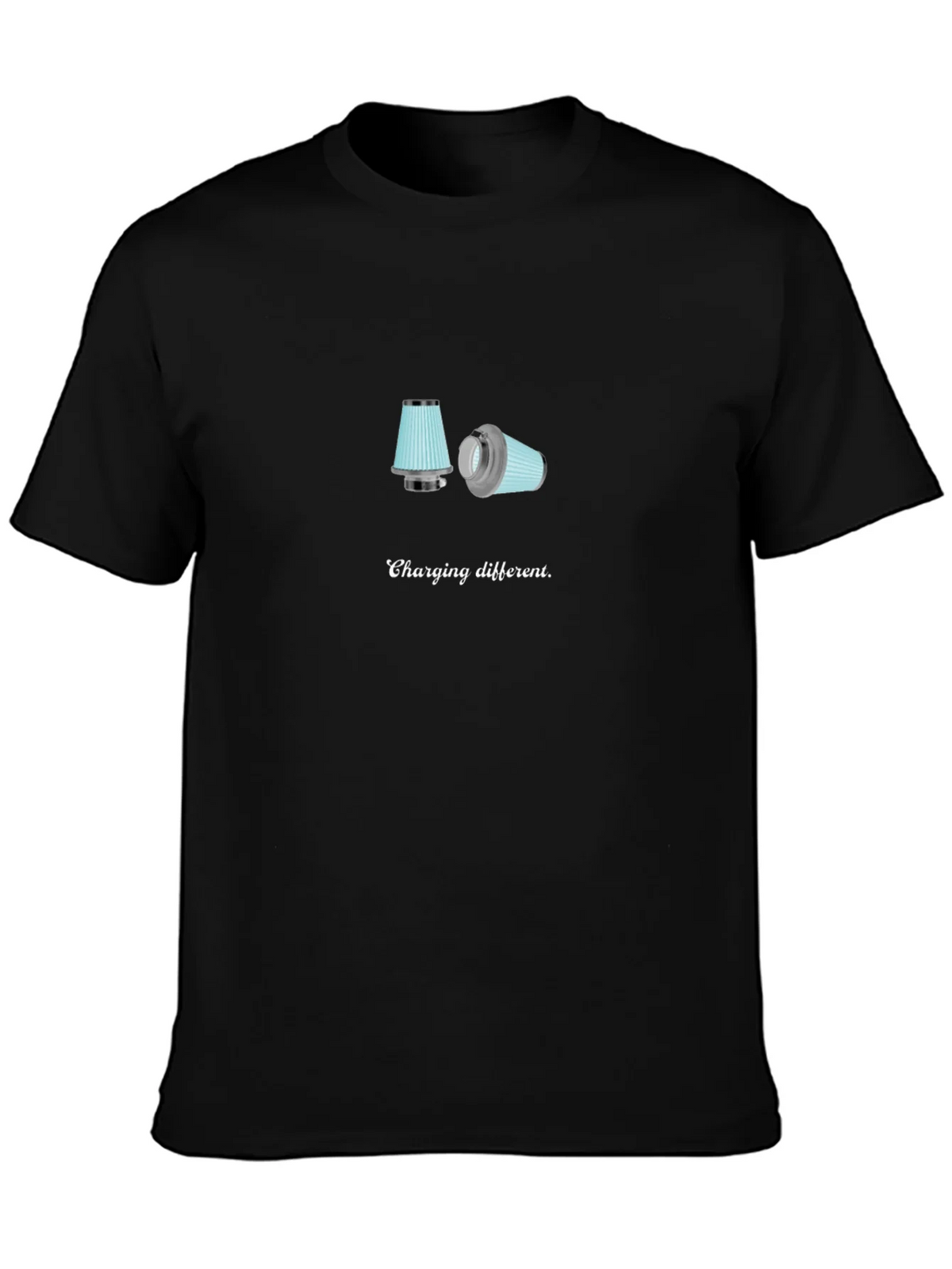 Charging Different T-Shirt - Black Cotton Tee product image 3