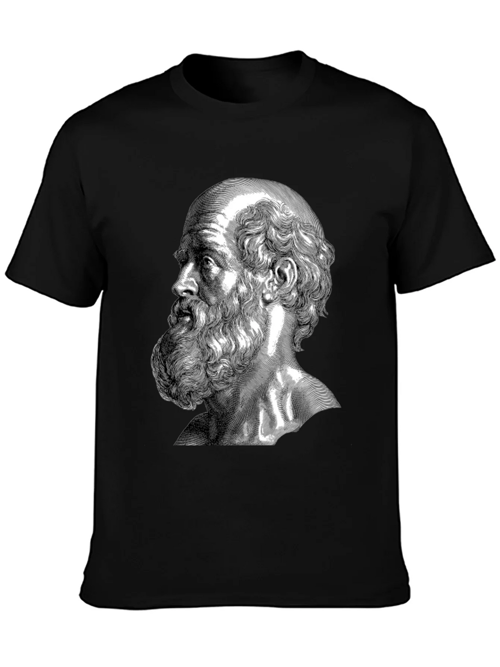 Philosopher Portrait Graphic Tee - Classic Black product image 3