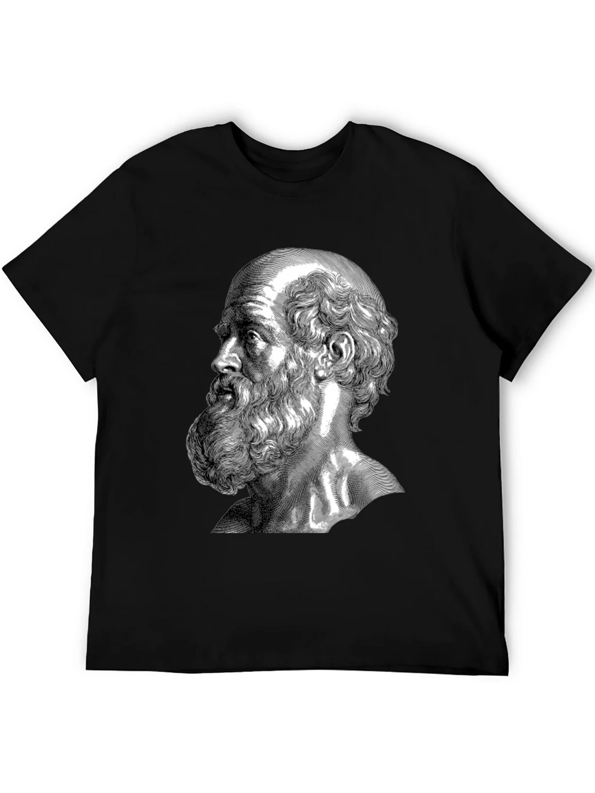 Philosopher Portrait Graphic Tee - Classic Black product image 5