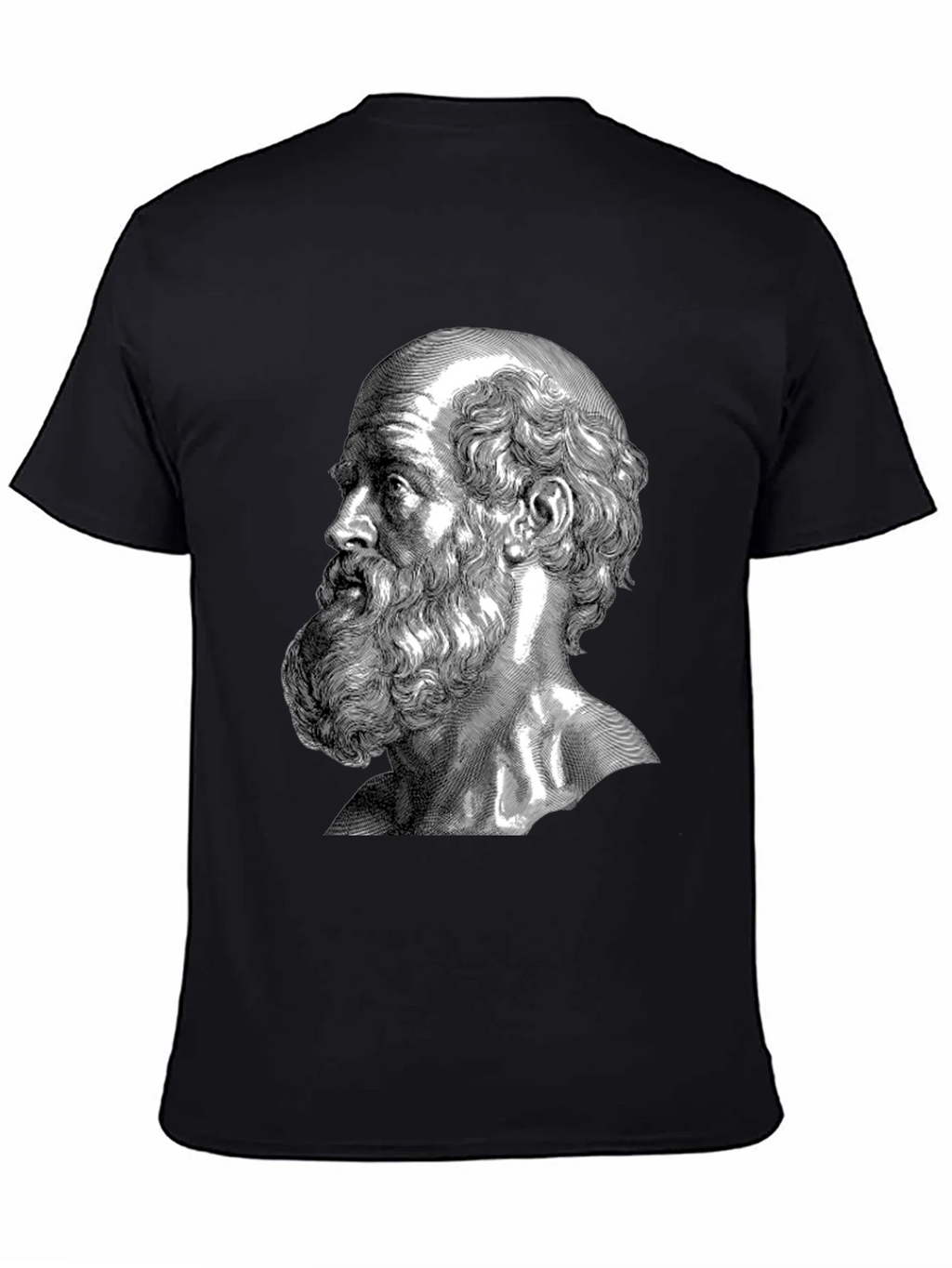 Philosopher Portrait Graphic Tee - Classic Black product image 4