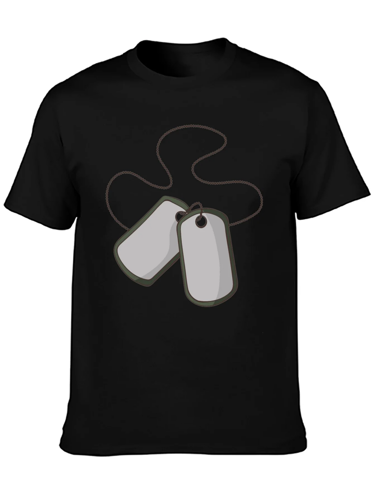 Dog Tags Graphic Tee - Military Style Shirt product image 3