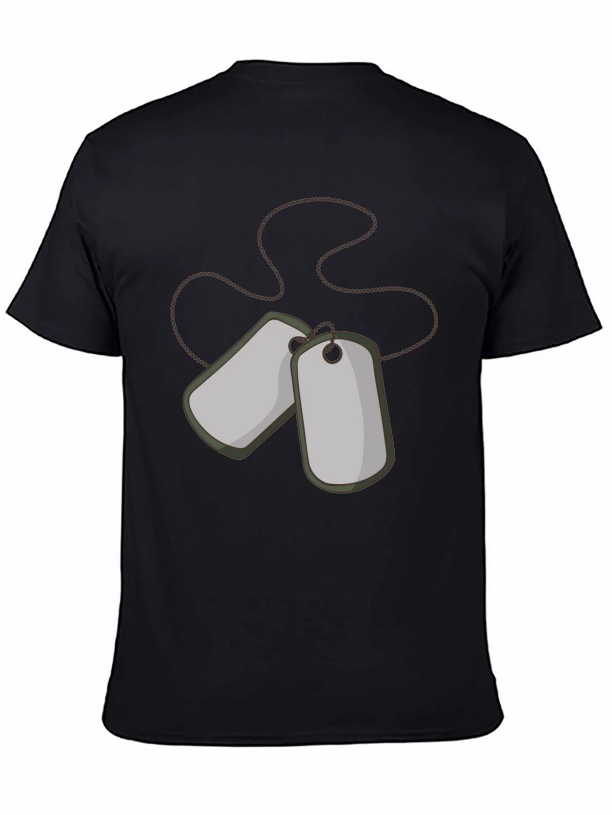 Dog Tags Graphic Tee - Military Style Shirt product image 4