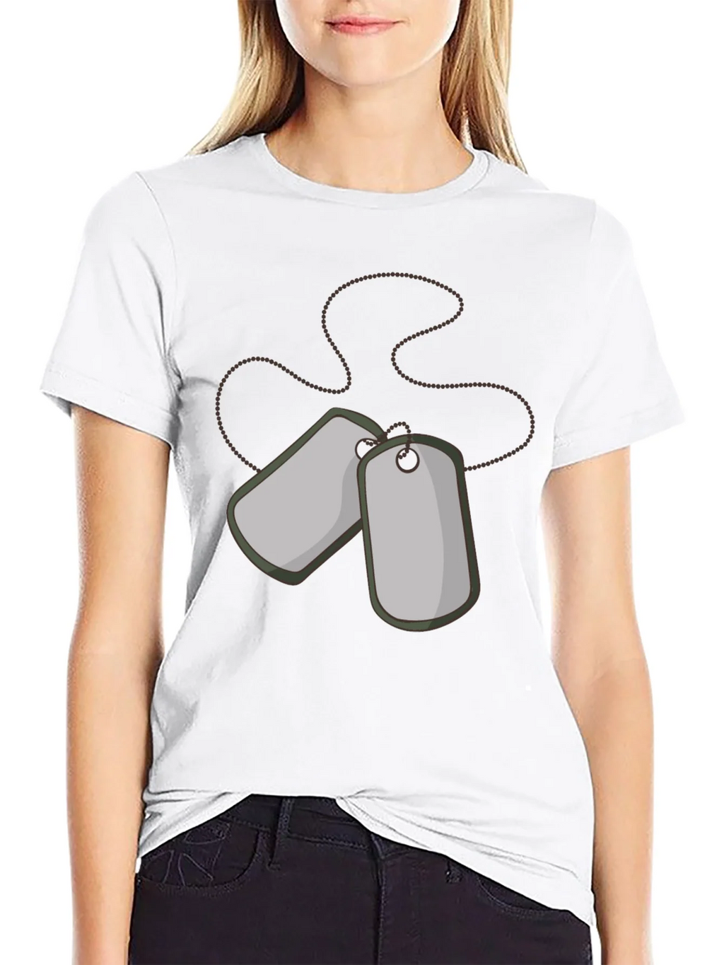 Dog Tags Graphic Tee - Military Style Shirt product image 8
