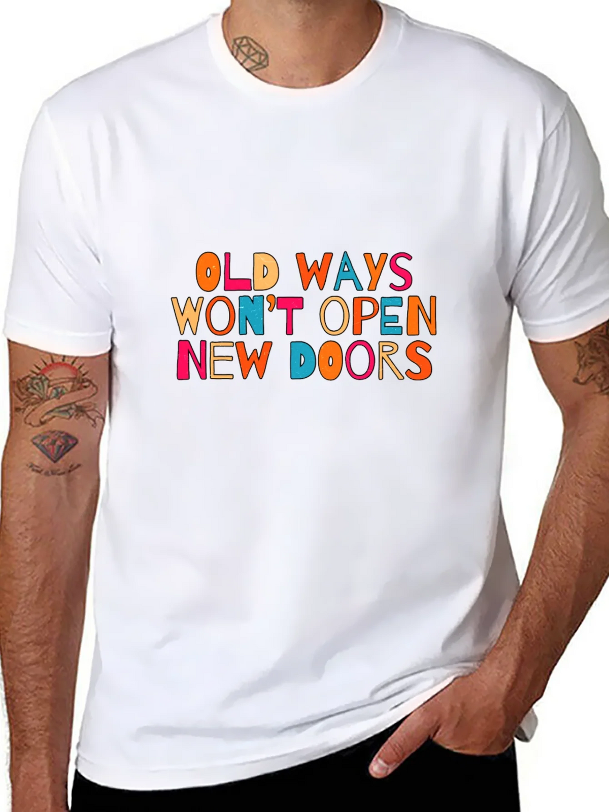 Old Ways New Doors Graphic Tee product image 7