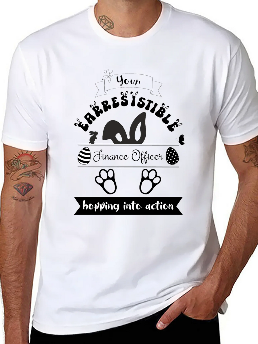 Irresistible Finance Officer Easter T-Shirt product image 7