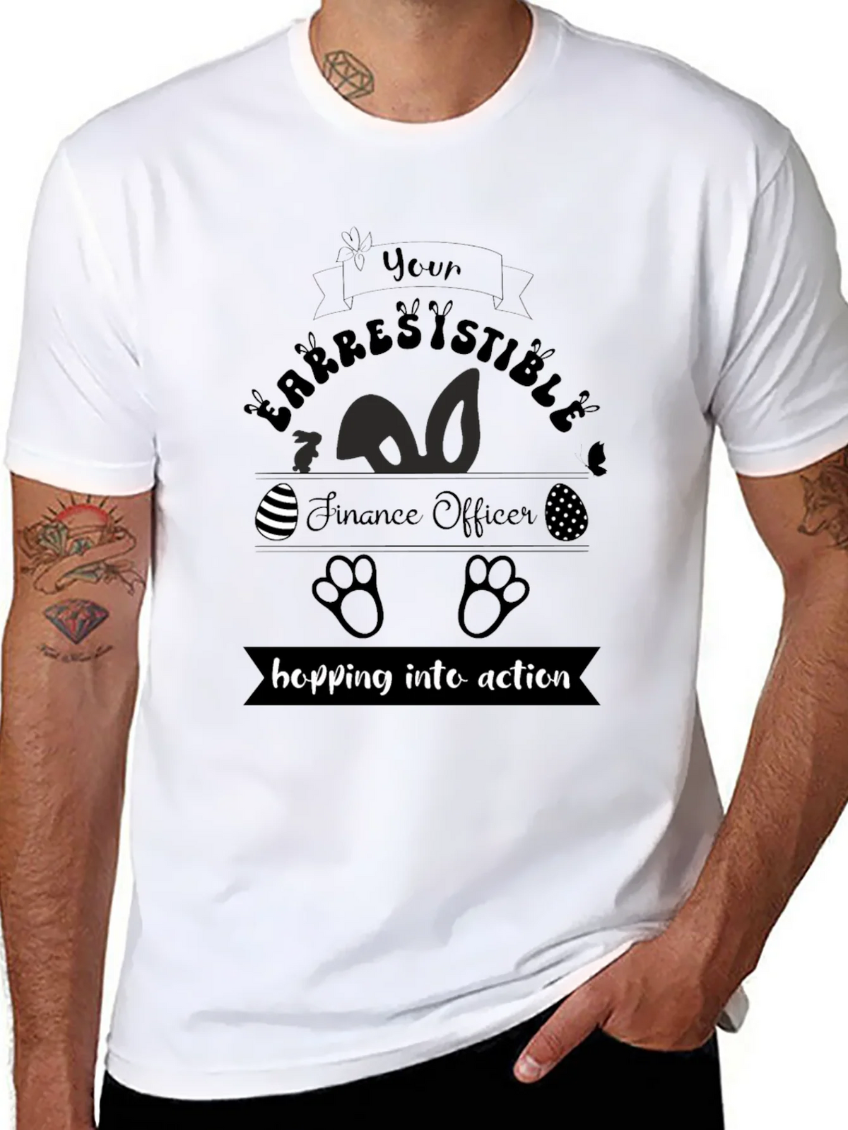 Irresistible Finance Officer Easter T-Shirt product image 7