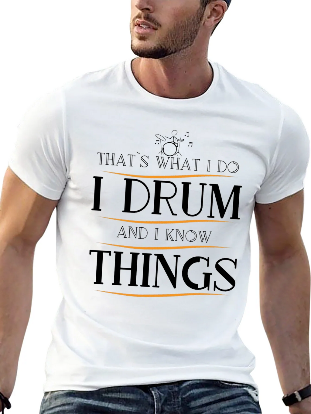 I Drum and I Know Things T-Shirt product image 12