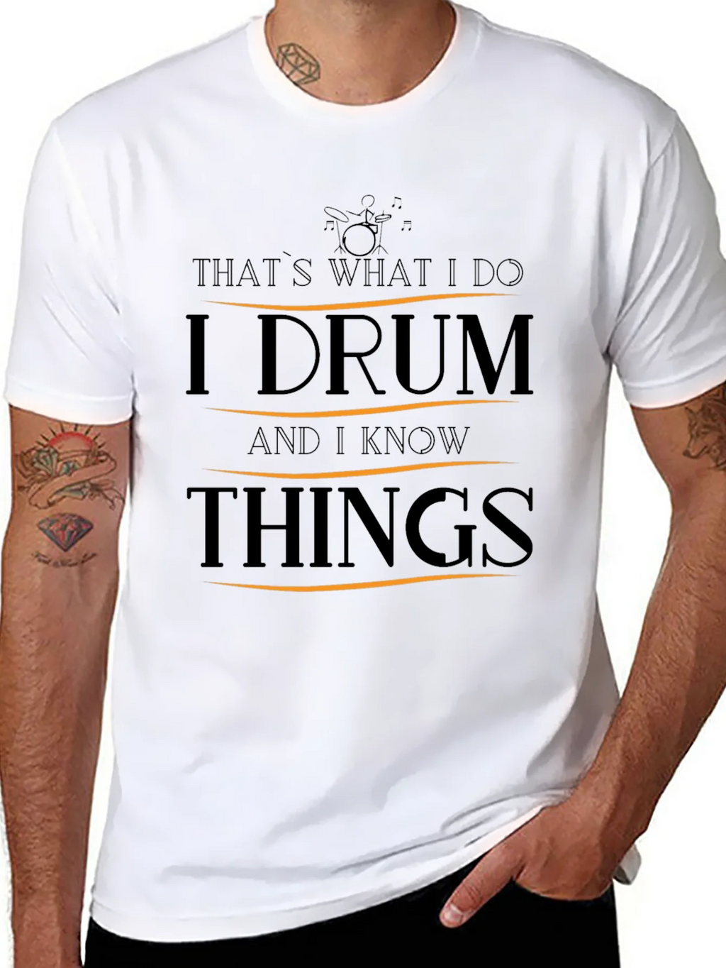 I Drum and I Know Things T-Shirt product image 7