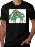 Trendy Buffalo Graphic Tee - Black Cotton Blend product image 1