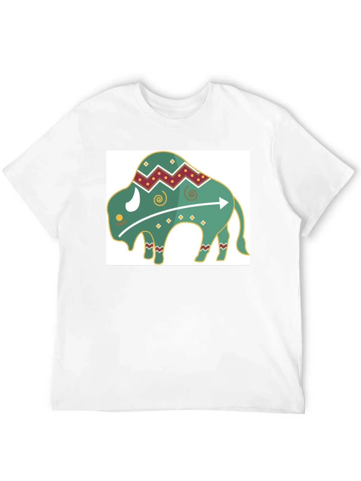 Trendy Buffalo Graphic Tee - Black Cotton Blend product image 11
