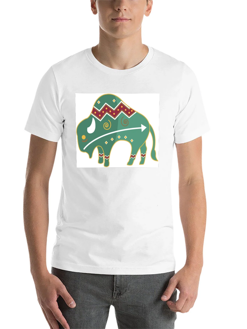 Trendy Buffalo Graphic Tee - Black Cotton Blend product image 10