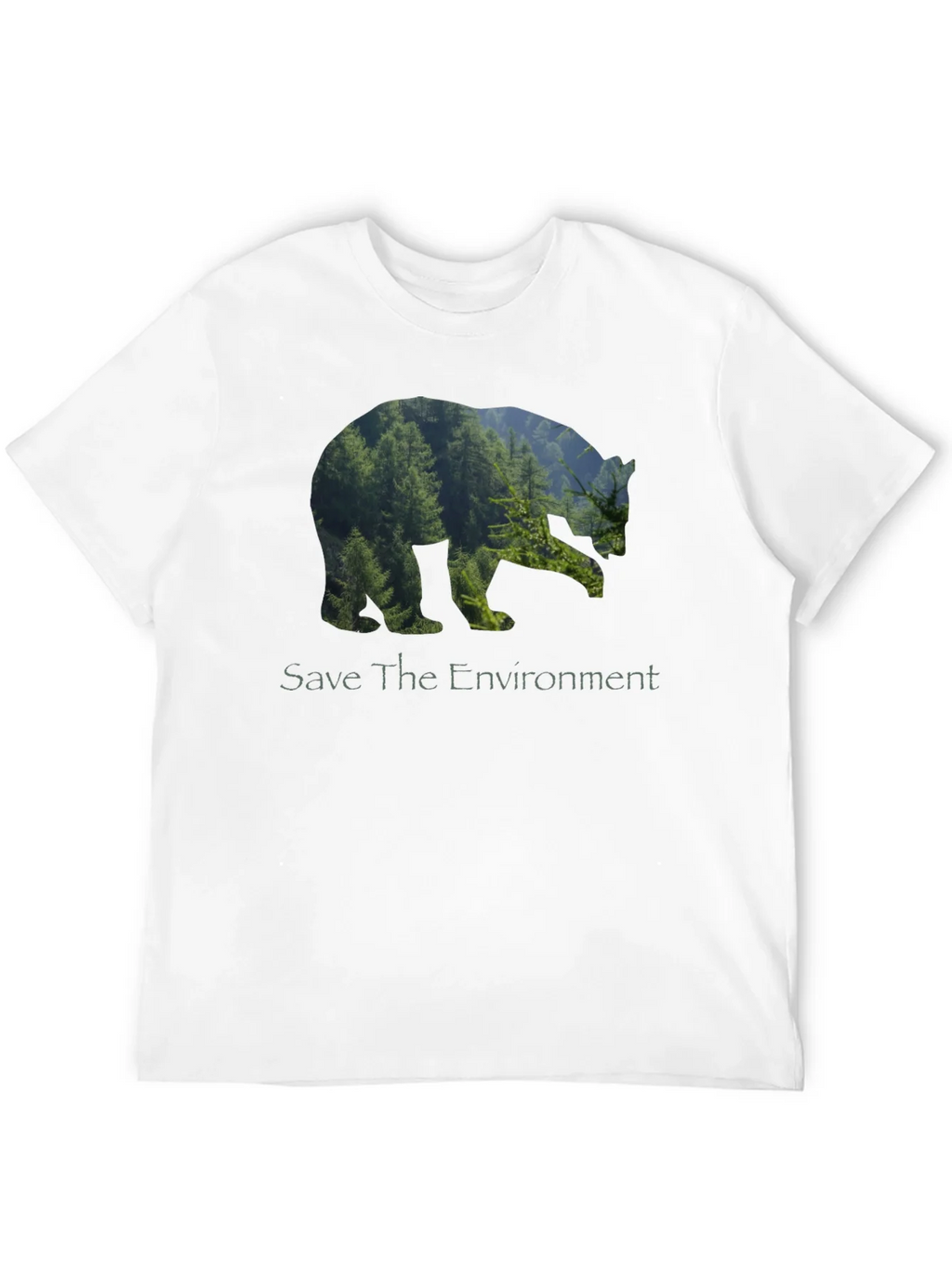 Eco Bear Black T-Shirt - Save the Environment product image 11