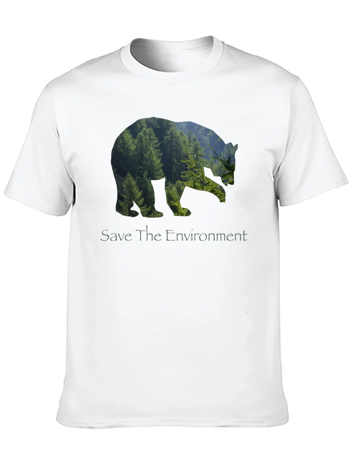 Eco Bear Black T-Shirt - Save the Environment product image 9
