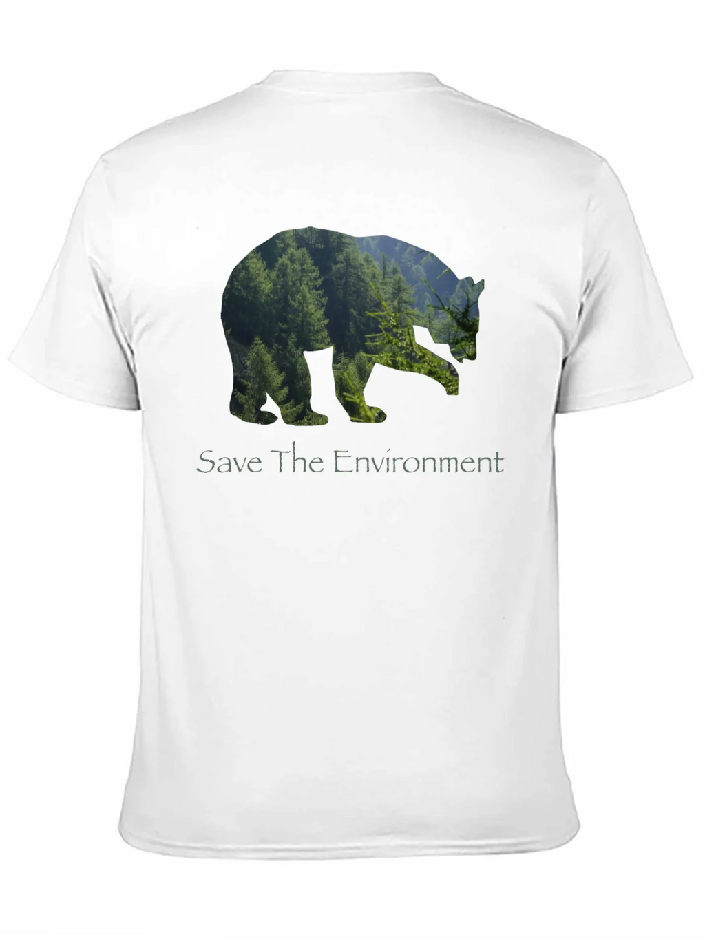 Eco Bear Black T-Shirt - Save the Environment product image 10