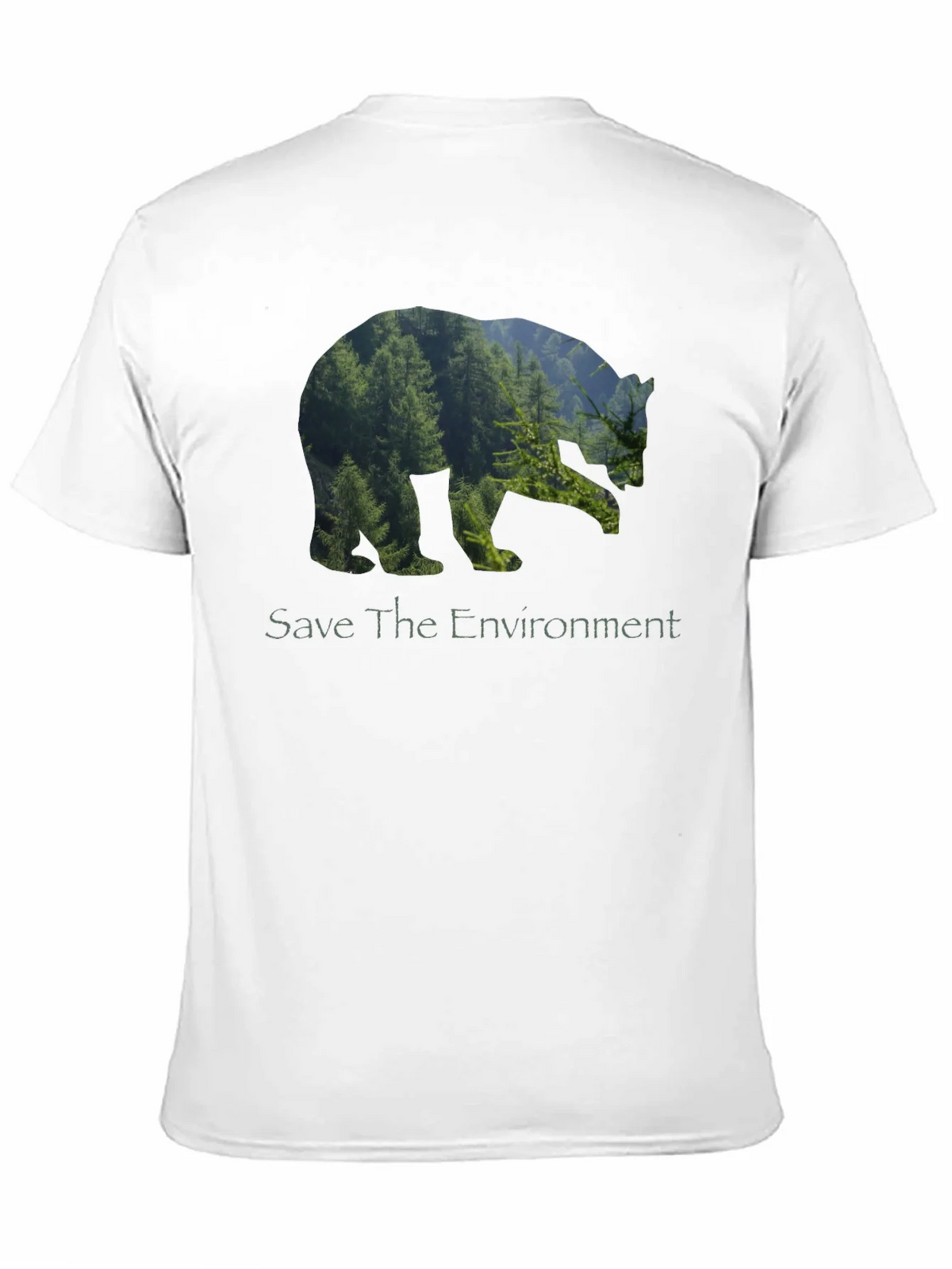 Eco Bear Black T-Shirt - Save the Environment product image 10