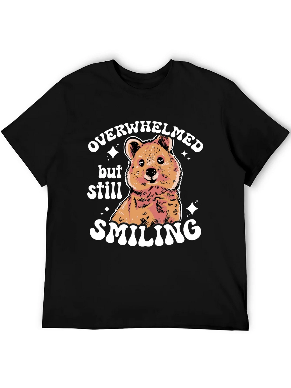 Quokka Smiling T-Shirt - Overwhelmed But product image 5
