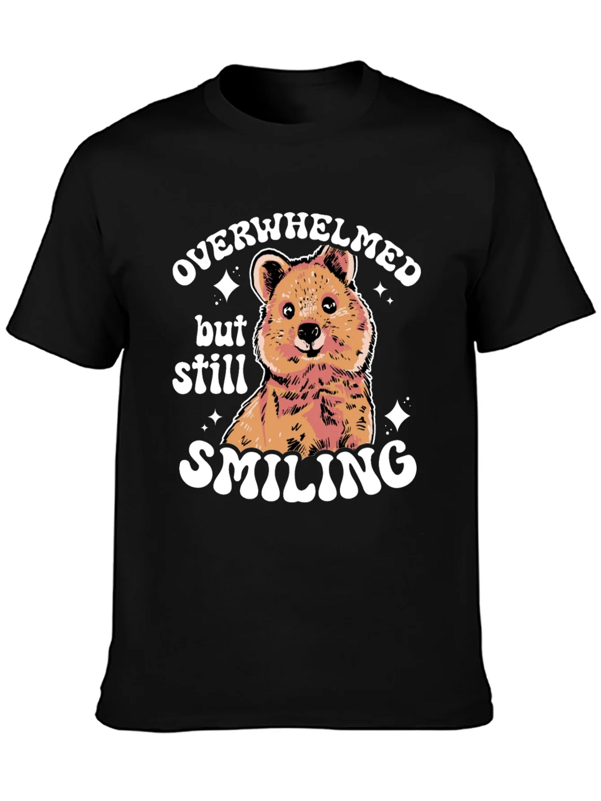 Quokka Smiling T-Shirt - Overwhelmed But product image 3