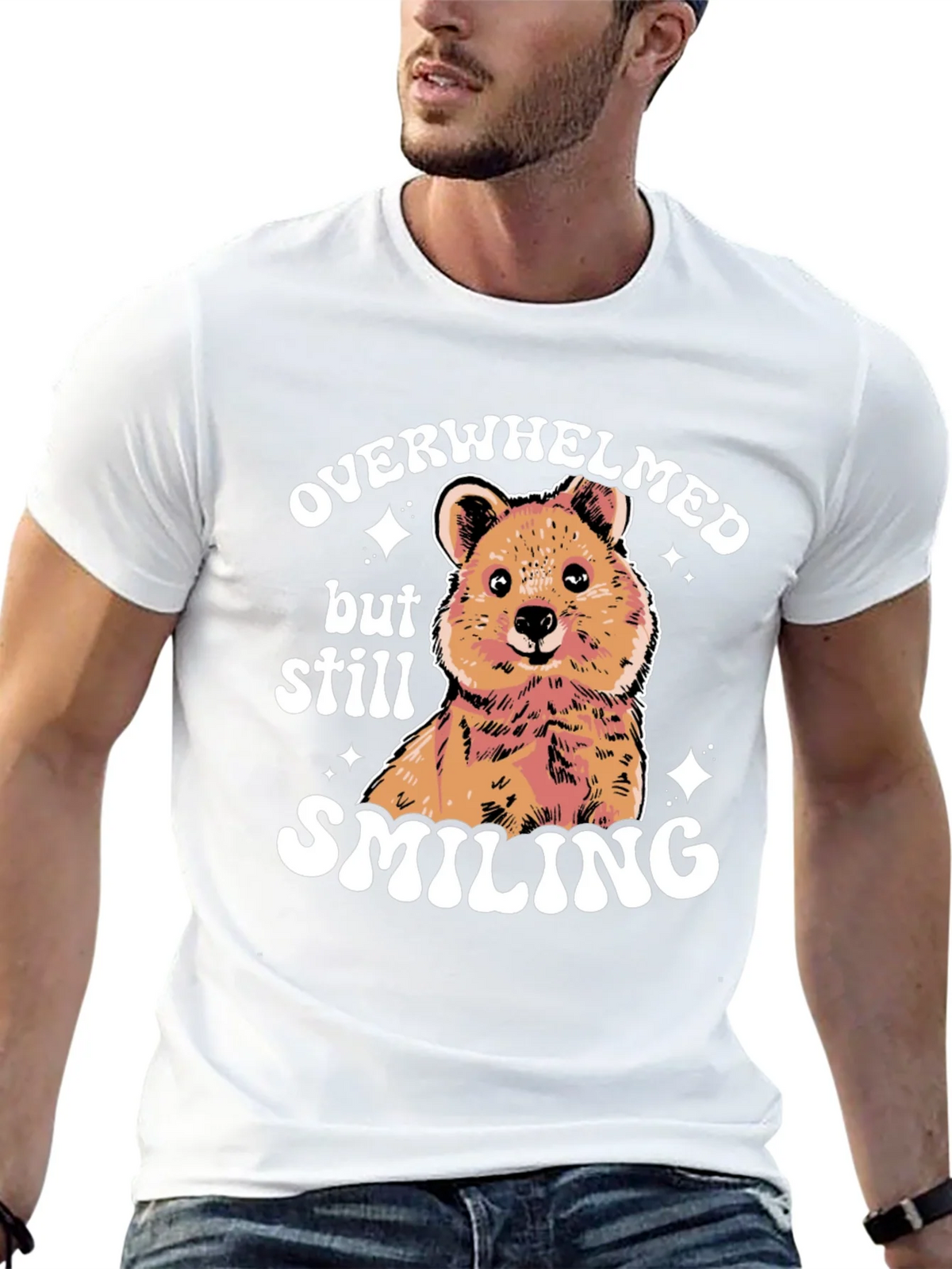 Quokka Smiling T-Shirt - Overwhelmed But product image 12